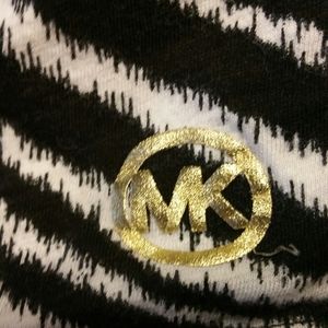 MICHAEL KORS leopard stripe blouse.